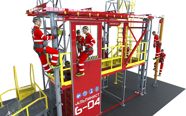 г.Муром. В Муроме установили современный тренажер для обучения работам на высоте г.Муром. В Муроме установили современный тренажер для обучения работам на высоте